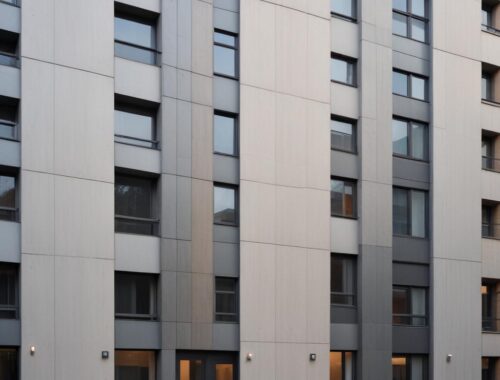 Фиброцементные фасадные панели для облицовки зданий