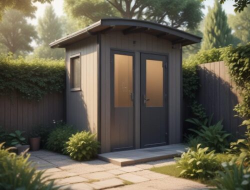 Хозблок с туалетом и душем